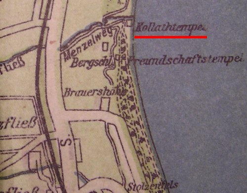 Kollathtempel, mapa z ok 1910 r.