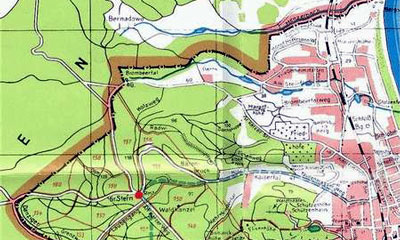 Waldkarte - mapa lasów z 1936 r.