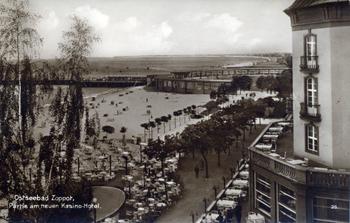 Widok z nowo wybudowanego Hotelu Kasino (Grand Hotelu), zdjęcie z ok. 1925 r. źródło: KC