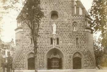 Kościół Św. Jerzego, dawniej Kościół Zbawiciela na fotografii J. Faltina z ok. 1907 r. źródło: GK