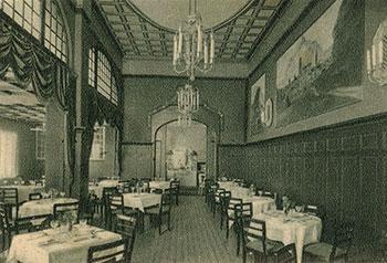 Wnętrze Hotelu Metropol - restauracja, zdjęcie z ok. 1930 r. źródło: GK