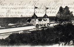 Łazienki Północne, widok od północnej strony parku oraz alejek, zdjęcie z 1903 r. źródło: TPS