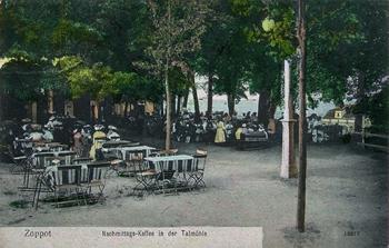 Kawiarnia popołudniowa Młyn Dolinny, zdjęcie z ok. 1906 r. źródło: 