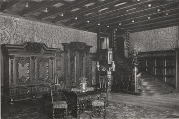 Salon w willi Johannesa Icka, zdjęcie z 1913 r. źródło: UW, Ostd. Bau-Zeitung