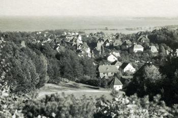 Widok z Łysej Góry w kierunku górnego Sopotu, zdjęcie z ok. 1930 r. źródło: KC